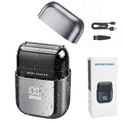 Foil Shaver for Men, Dual Floating Foils&3-Blade System for Daily | Magnetic Cap & Travel Lock, 100-Min Runtime/1.5H Fast Charge & LED Display,IPX7 Waterproof Wet/Dry Shave for Home Office Trip