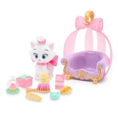 Disney Store Action Toys Princess Pet Play Set - Aristocats Toy Set – Fun Playsets Princess Toys Perfect for Little Kids - Comes with Marie, Chair, Brush and Accessories