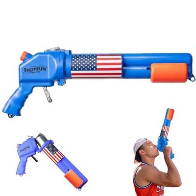 Shotfun (USA Blue, Slim Can) - Innovative Shotgun Tool for 12 oz Cans - Ideal for Tailgates, College Parties, Beach Days, Golf Trips, Spring Break, and More