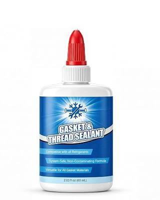 1 Pack HVAC Gasket and Thread Sealant 60 mL, Non-Hardening AC Gasket Sealer Compatible with Refrigerants & Compressor Oils, Seals Flares, Threaded Connections and O-Rings for R410A R32 R22 Systems