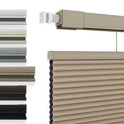 No Drill No Tools Blackout Cellular Shades,Custom Size Top Down Bottom Up Cordless Honeycomb Blinds for Windows,Easy Install Indoor Window Blinds,Room Darkening for Bedroom,Office,Home,Light Brown