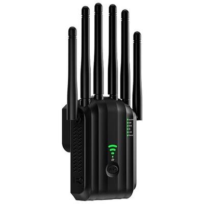 AC1900 WiFi Extender Signal Booster, Dual Band WiFi Range Extender for Home, WiFi Booster & Repeater, Long Range Coverage Up to 13,000 Sq Ft, 105+ Devices, Ethernet Port, Compatible with All Routers
