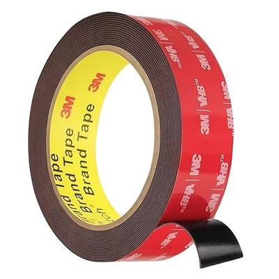 3M Double Sided Tape Heavy Duty, Adhesive Mounting Tape, 1 in x 10 ft, Waterproof Adhesive Strip Tape for Indoor, Outdoor, Automotive Trim, Garage, LED Strip Lights, Home Decor