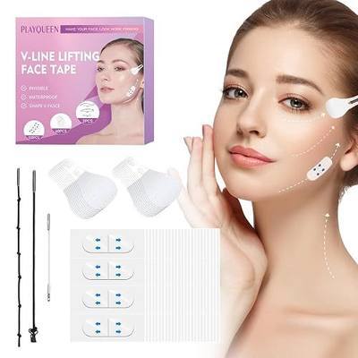 160PCS Face Lift Tape for Women, Invisible Face Tape Lifting Support for Jawline & Double Chin, Waterproof Neck Lift Tape, V Line Face Slimming Tape for Sagging Skin