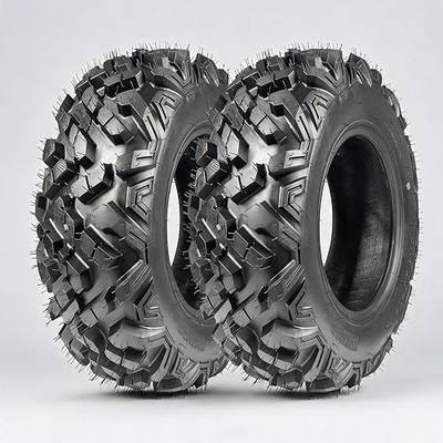 Garvee Set of 2 25x10-12 6PR ATV UTV Tires, All Terrain 25x10x12 Tubeless Tires for Mud, Trail, Sand, Gravel & Street, Heavy-Duty Design for Off-Road Riding | 25x10x12 Tubeless Tires for Mud, Trail, Sand, Gravel & Street, Heavy-Duty Design for Off-Road Riding