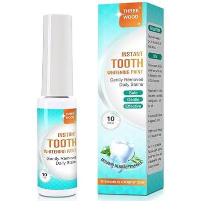Tooth Whitening Paint - Instant White Teeth, Gentle & Safe Formula, Easy to Use & Portable, Long-Lasting Results for a Confident Smile
