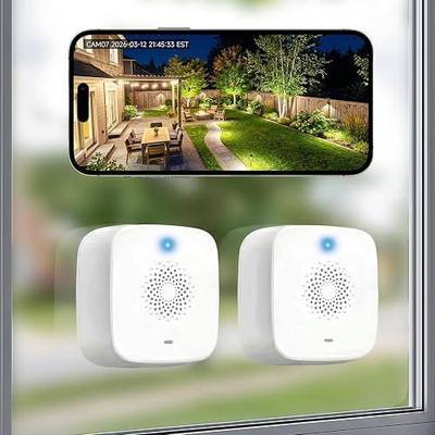 Rraycom 2.5K Window Camera Wireless 2Pack,6S Pre-Roll, Dual-Band 5G/2.4GHz WiFi Indoor Dome Cameras for Home Security, Anti-Glare Color Night Vision, AI Motion Detection, Magnetic No-Drill Setup
