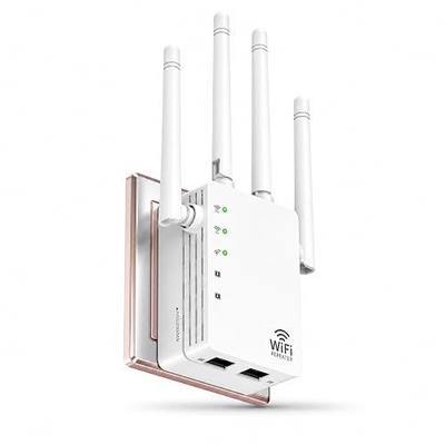 WiFi Extender Signal Booster, WiFi Extender for Home High Speed Dual Band | 1200Mbps Dual-Band WiFi,Wide Coverage Up to 12880 Sq.ft,Supports Up to 105 Devices,Easy Setup,Dual Ethernet Ports