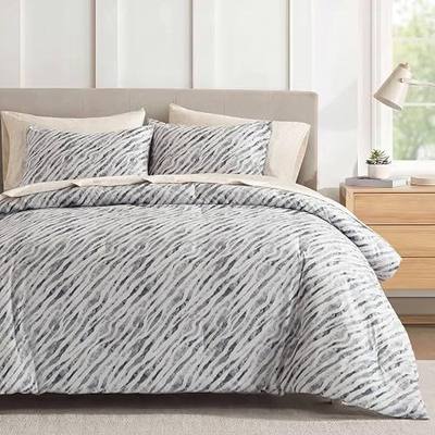Madison Park Essentials 9 Pieces Bed in a Bag Queen Comforter Set, Grey | Coordinated bedroom with all-season comfort and OEKO-TEX certified quality
