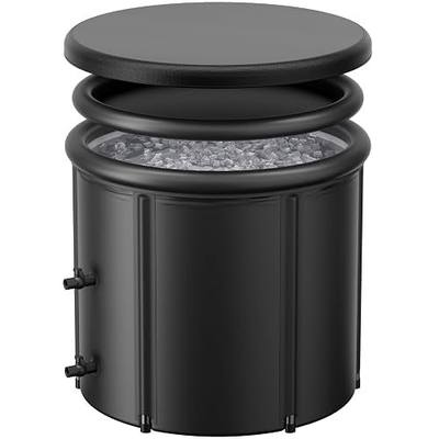 XL 100 Gal Ice Bath Tub for Cold Plunge – Portable Inflatable Ice Pod with Insulated Lid & Dual Valves, Chiller Compatible Cold Plunge Tub for Ice Bath Recovery, Indoor & Outdoor Use