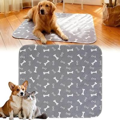 Pee Pads with Pheromones, Elite Pads for Cats, Washable Pee Pads for Dogs, Leak-Proof & Anti-Slip Pet Training Pad for Home & Travel(Grey, M: 23.6" × 15.7")