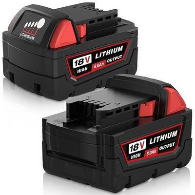 2Pack 8000mAh Battery Replacement for Milwaukee 18V Battery 48-11-1862 | 48-11-1852 48-11-1880 48-11-1840 48-11-1890 Compatible with Milwaukee 18 Volt Batteries Cordless Power Tools