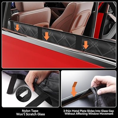 Surfcabin Dog Car Seat Cover for Back Seat with Hard Bottom,Dog Hammock Dogs Bed for Cars, SUVs,Pet Seat Cover for Back Seat ,Waterproof Back Seat Extender for Dogs,with Mesh Window & Pocket