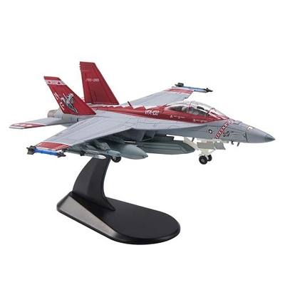 1:100 Scale F/A-18F Super Hornet VFA-102 Diamondbacks Metal Fighter Jet Model Military Die-cast Aircraft Models for Collection or Gift