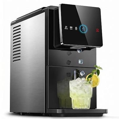 Marsail Nugget Ice Maker Countertop, Self Dispensing Ice Machine with Auto Drop System, Self Cleaning Portable Ice Maker, 40 lbs/Day Soft Chewable Nugget Ice for Home Kitchen Party