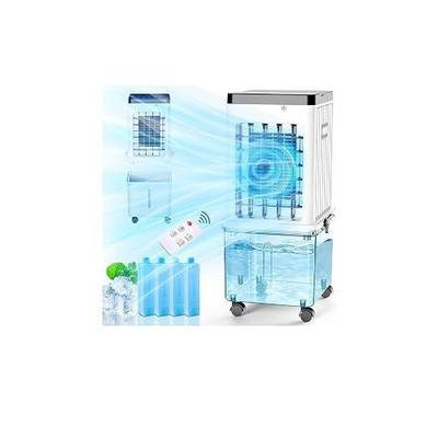 Portable Air Conditioners, 3-in-1 Evaporative Air Cooler 2.6 Gal Water Tank, 45 dB Windowless Air Conditioner 120° Oscillation 4 Ice Packs