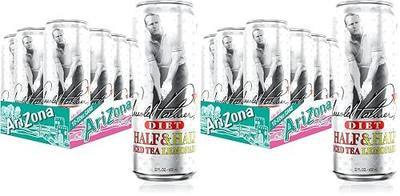 AriZona Diet Arnold Palmer - Half and Half, Big Can, 22 Fl Oz (24 Pack)
