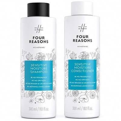 No nothing Moisture Shampoo + Conditioner Set, Fragrance-free 10.15 oz each | Hydrating for Dry Hair & Sensitive Scalp, unscented, hypoallergenic for sensitive scalp. Cruelty-free & vegan.