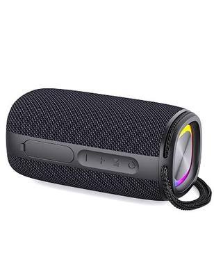 Bluetooth Speaker, Speaker Bluetooth Wireless with Light, BT5.3, IPX6 Waterproof Electronic Gadgets for Home/Party/Outdoor, Birthday Gift (Black)