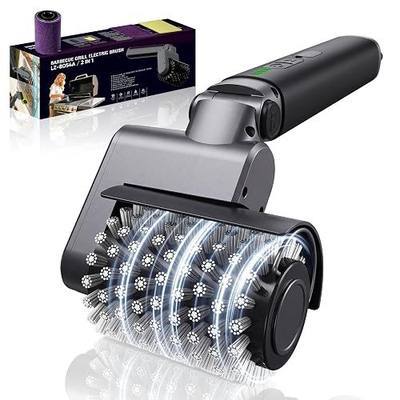 Electric Grill Brush, Cordless BBQ Grill Cleaner,Grill Cleaner | 3 Cleaning Heads,180Min Long Battery Life, 3-Speed Rotary Power Scrubber for Gas Charcoal Ceramic Grills, Multi-Angle Design