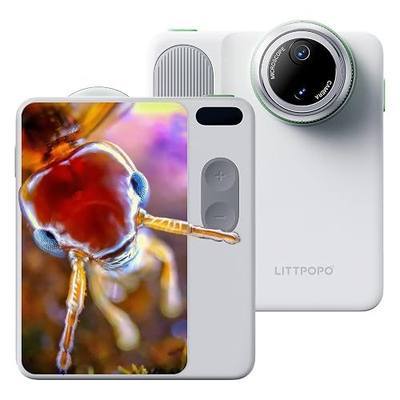 MicroCam X1 4K Digital Camera with 400X Microscope, 12.3MP BSI CMOS, Autofocus, 3.5" LCD | Compact Point and Shoot Camera for Photography | Ideal Gifts for Kids