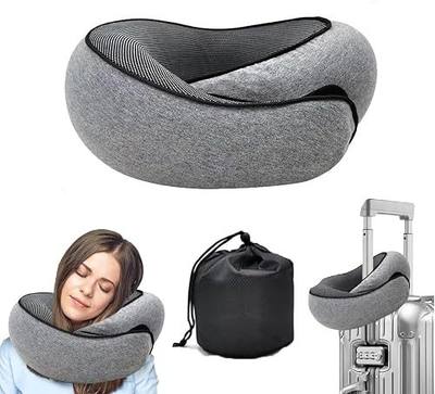 WEERSHUN Travel Pillow for Airplanes, 2026 New Memory Foam Neck Pillow with Chin Wrap for Traveling, Suitable for Airplanes, Offices and Cars