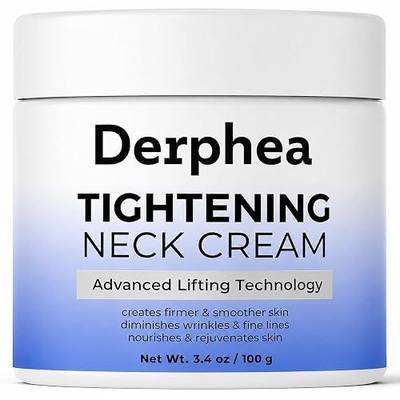 Neck Tightening Cream for Crepey Skin: Tighten and Lift Neck Cream For Tightening and Firming, Fine lines, Loose & Sagging On Face, Decollete & Other Skin Areas - 3.4 Fl Oz