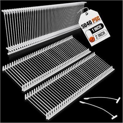 5040Pcs Tagging Gun Fasteners – 2" Transparent Plastic Tagging Gun Refill for Standard Taggers, Flexible & Easy to Use – All Standard Price Tag Gun for Clothes, Garments, Toys, Luggage & More