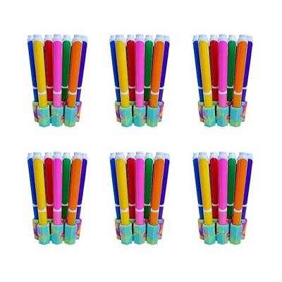 Big Bee, Little Bee - Marker Parker, Holder to Keep Markers Organized, Fits Most Broad and Fine Tip Markers, 100% Silicone, As Seen on Shark Tank, Markers Not Included (Swirl, 6-Pack)