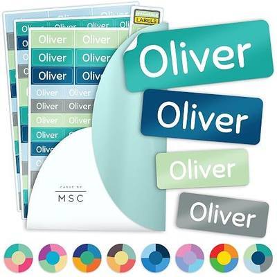 Personalized Daycare Name Washable Labels for Kids, (140 Pack) Waterproof Custom Name Stickers for Clothing Tags, Lunch Boxes and School Supplies, Made in USA by MSC -Rainforest