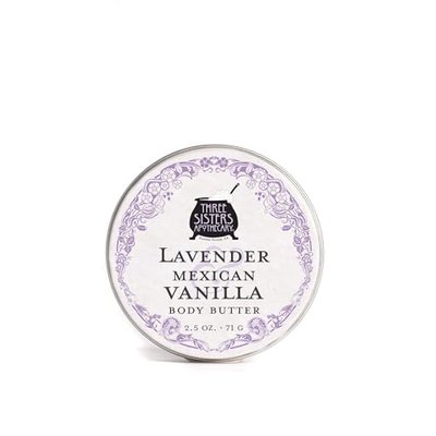 Three Sisters Apothecary 2.5 oz. Body Butters (Lavender & Mexican Vanilla)