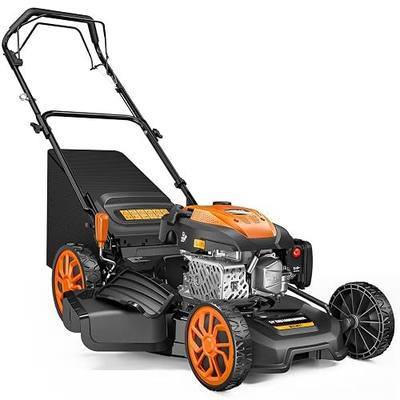 21" Self-Propelled Gas Lawn Mower, 170CC Engine, 3-in-1 with Mulching and Side Discharge, 7 Position Cutting Height Adjustment for Yard and Garden