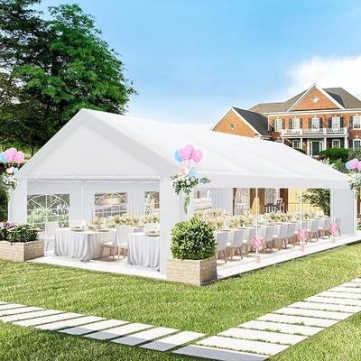 COBIZI 20x30 Party Tent Heavy Duty Large Outdoor Event Tents for Parties | Removable Panels,Wind&Waterproof Wedding Canopy Gazebo Anti-rust Frame Than Galvanized, Commercial Tent for Backyard Patio,WH