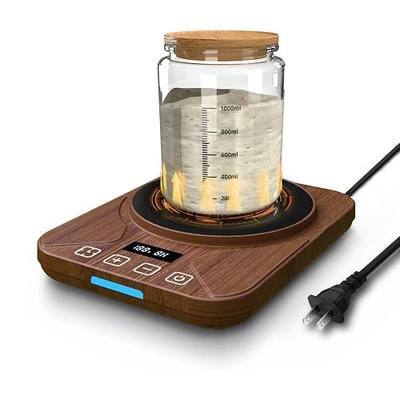 FJR Sourdough Starter Warmer Mat with Precise Thermostat Control, 70-100°F Heating Pad for Faster Starter Activation & Dough Proofing, 24H Timer, Fermentation Heater for Home Bakers(Camel)