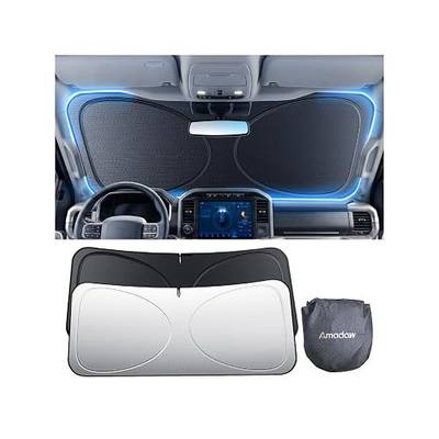 SUV Windshield Sun Shade for Explorer,Pilot,X5,Expedition,Telluride,Atlas,Mach-E & More | Multi-Layer UV Block & Heat Insulation | Keeps Car Cool & Protects Interior, M(64" L x 32" W)