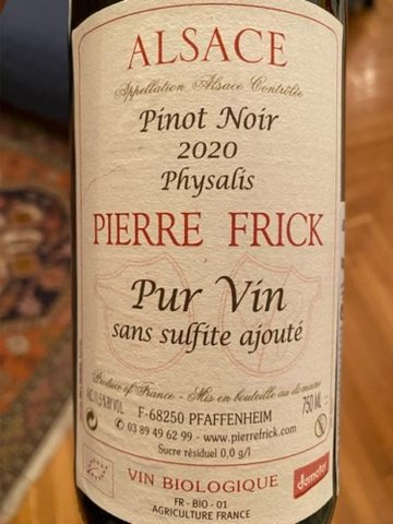Pierre Frick · Physalis Pinot Noir