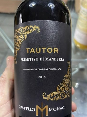 Castello Monaci · Tautor Primitivo di Manduria