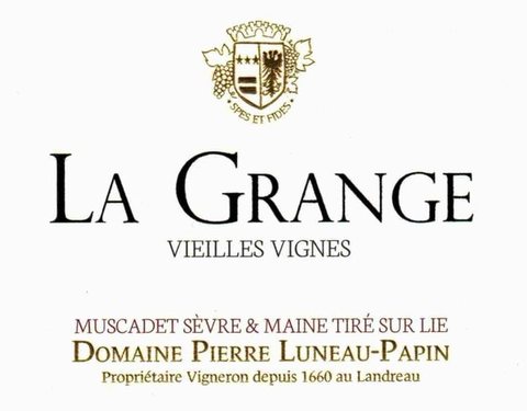 Pierre Luneau-Papin La Grange Le Landreau Muscadet Sèvre & Maine Tiré Sur Lie