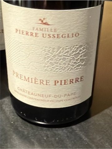Pierre Usseglio Premiere Pierre Châteauneuf-du-Pape