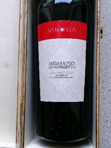 Vinosia Luciano Ercolino · Messapio Appassimento Primitivo