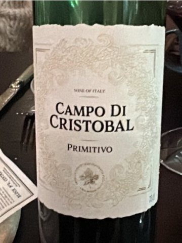 Campo di Cristobal · Primitivo