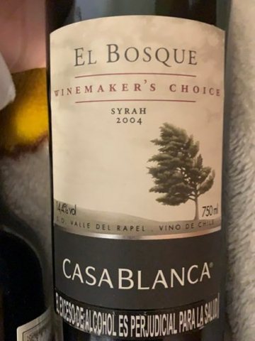 Casablanca · El Bosque Winemaker's Choice Syrah