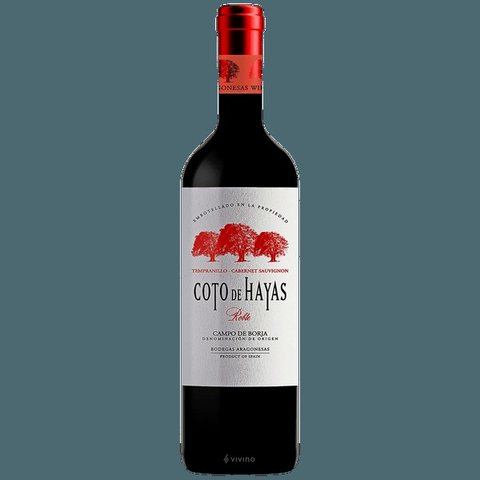 Bodegas Aragonesas · Coto de Hayas Tempranillo - Cabernet Sauvignon Roble