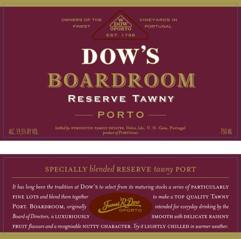 Dow's · Boardroom Finest Old Tawny Port