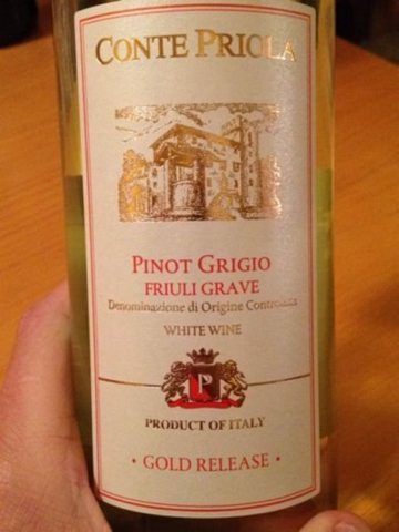 Conte Priola · Gold Release Pinot Grigio Friuli Grave
