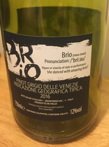 Brio · Pinot Grigio