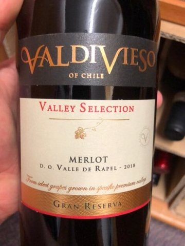 Valdivieso · Valley Selection Gran Reserva Merlot