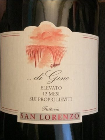 Fattoria San Lorenzo · Di Gino Elevato 12 Mesi Sui Propri Lieviti