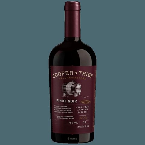 Cooper & Thief · Pinot Noir (Aged in Brandy Barrels)