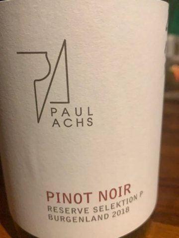 Paul Achs · Reserve Selektion P Pinot Noir